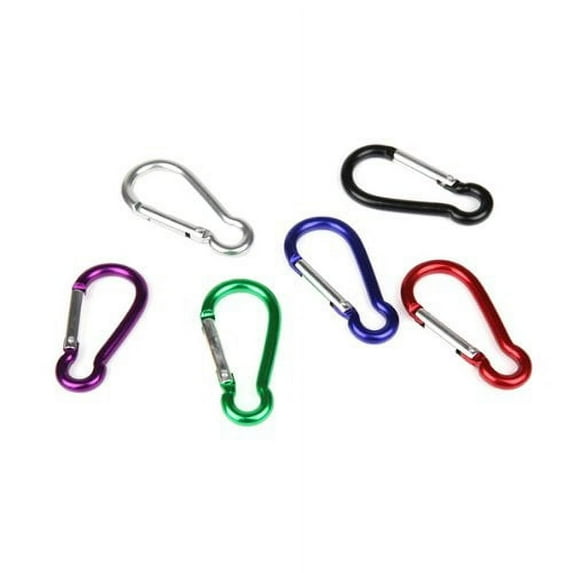 AGPtek 36pcs 2" Carabiners Assorted Colors anodized Aluminum Alloy locking Clip Camping Spring Snap Hook