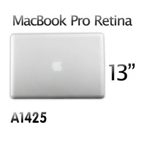 AGPtek 3in1 Clear Rubberized Hard case laptop shell for Macbook Pro 13 13.3" w/ Retina display A1425 +Keyboard Skin