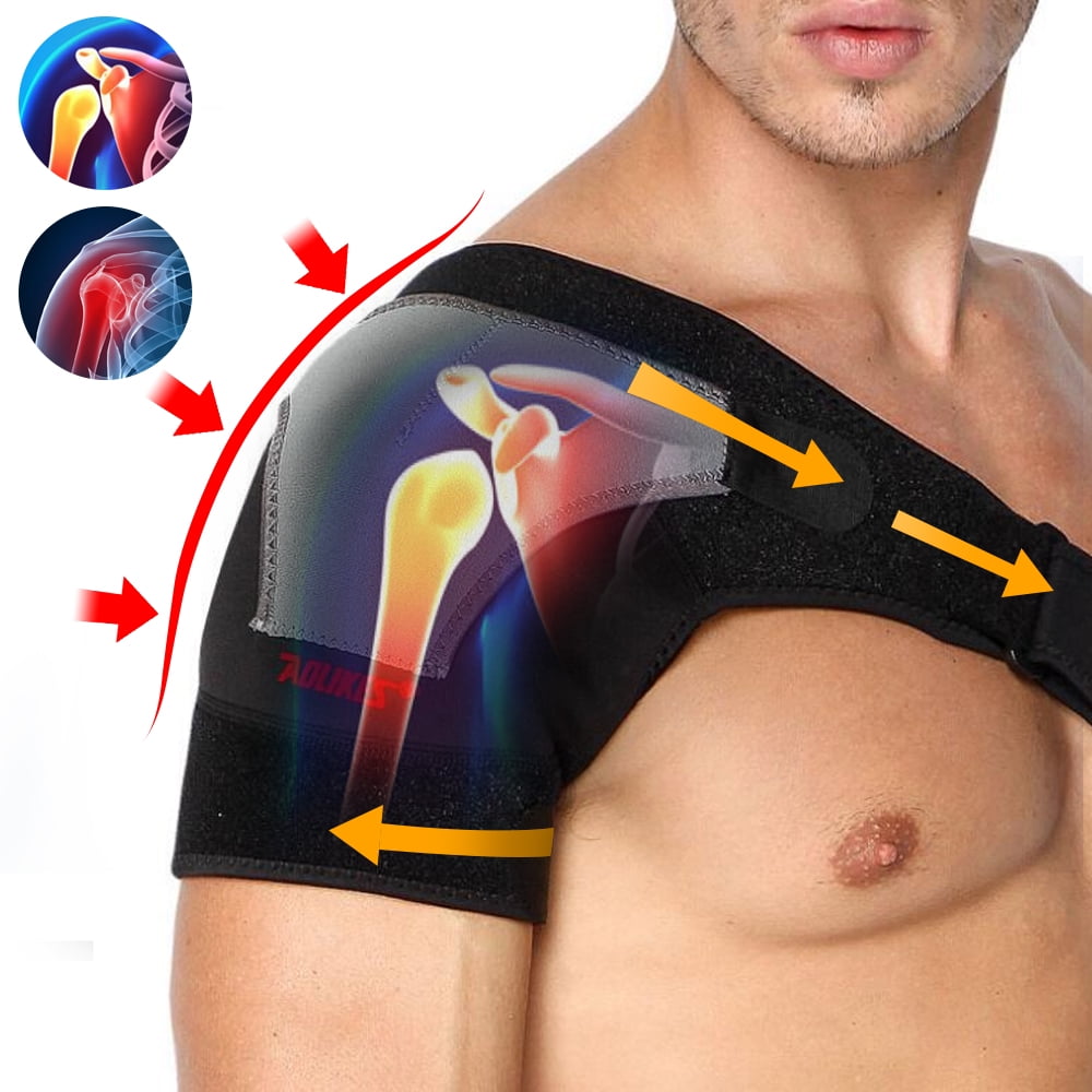 Adjustable Breathable Shoulder Support Brace Strap Sport Gym Stretch  Bandage for Men Women