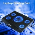 thumbnail image 1 of AGPtek USB Powered and Laptop Cooling Cooler Pad with 5 Built-in Fans for Laptop Computer Notebook, 1 of 5