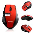 thumbnail image 1 of AGPtek Wireless Mobile Optical Mouse With Six Function Key 3 DPI Levels  w/ USB Wireless Receiver Burnning Red, 1 of 7