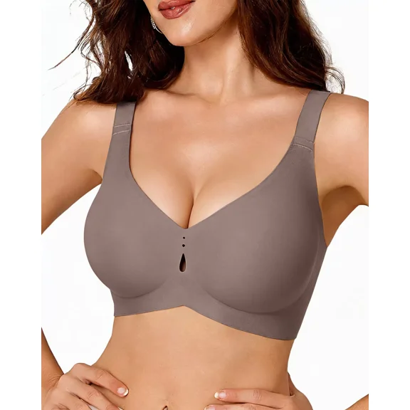 A AGROSTE Wireless Bras for Women Smoothing No Underwire Push Up Seamless Bra Supportive and Lifting Full Coverage Comfort Soft Everyday Bras