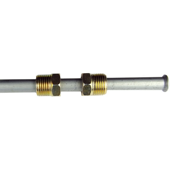 AGS BL-612 Fuel Line For Domestic Vehicles 12" L 3/8" Outer Dia Natural Steel