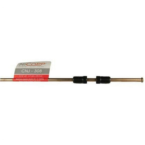 NiCopp Copper Nickel Alloy Brake Line: 8" Long, 3/16" Diameter, Universal Fit, 1 Piece