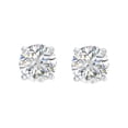 thumbnail image 1 of AGS Certified 1/3ct TW Round Diamond Stud Earrings in 14K White Gold, 1 of 4