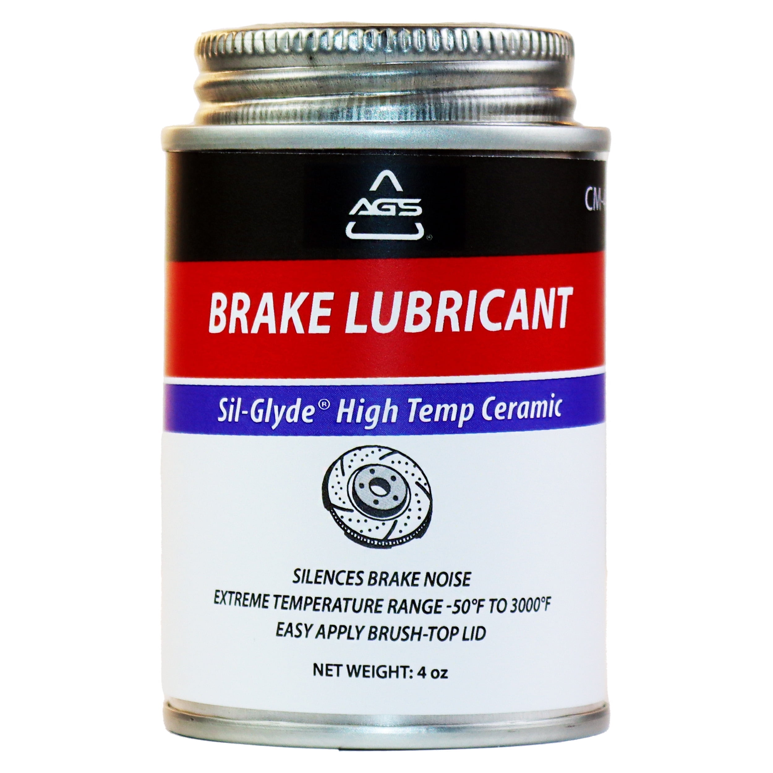 AGS Ceramic-Glyde Silicone Brake Lubricant, Reduces Noise and Vibration, 4  oz - Walmart.com