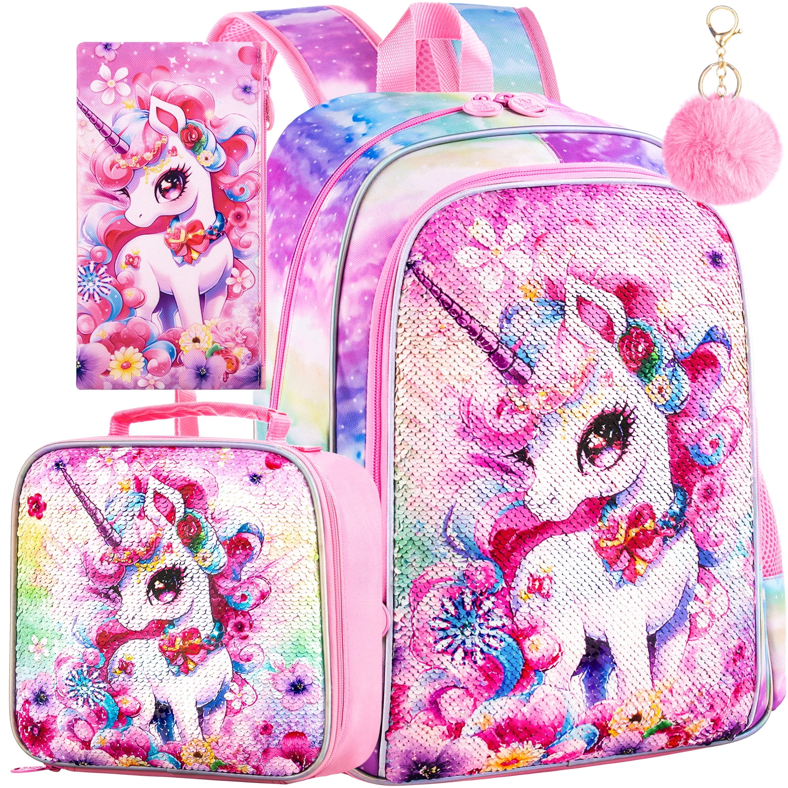 Herschel Backpack School Backpack AGSDON 3PCS Unicorn Backpack For