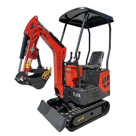 AGT DJ14 Mini Excavator 13.5 HP 1-Ton Digger Tracked Crawler B&S Gas Engine EPA