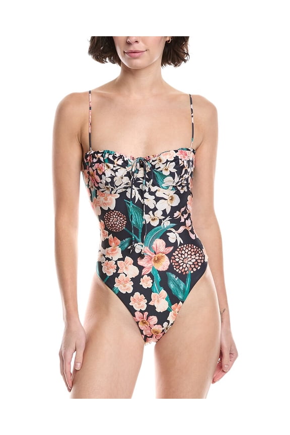 AGUA BY AGUA BENDITA womens Danza One-Piece, xs, Tan