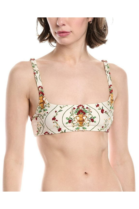 AGUA BY AGUA BENDITA womens Havana Remedios Top, XL, White