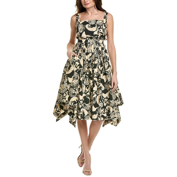 AGUA BY AGUA BENDITA womens  Lunatus Cosechia Midi Dress, m