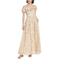 thumbnail image 1 of AGUA BY AGUA BENDITA womens  Menaje Linen Maxi Dress, l, Pink, 1 of 3
