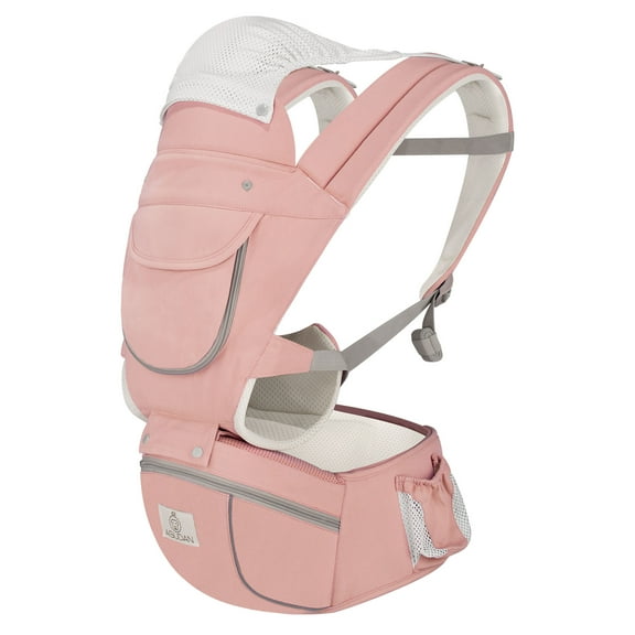 AGUDAN Baby Carrier with Hip Seat, 6 in 1 Ergonomic Unisex Waist Stool, 0-36 Months