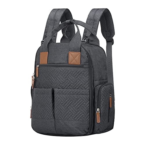 AGUDAN Baby Diaper Backpack Waterproof Maternity Bag Dry&Wet Separation Nappy Bag 12x7x16IN