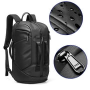 AGUDAN Multifunctional Travel Backpack, Black Duffle Bag, Laptop Backpack, Travel Bags for Men, 11.8x7.5x20.9 IN