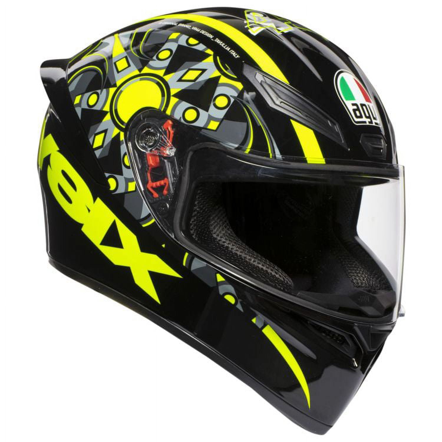 agv ヘルメット　Lサイズ　FLAVUM 46 K1 166 AGV K1 Flavum 46 Motorcycle Helmet Black/Yellow - Walmart.com