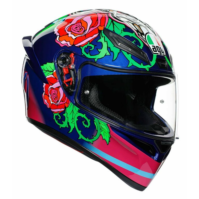AGV K1 Luis Salom Motorcycle Helmet Blue/Pink MD/LG 