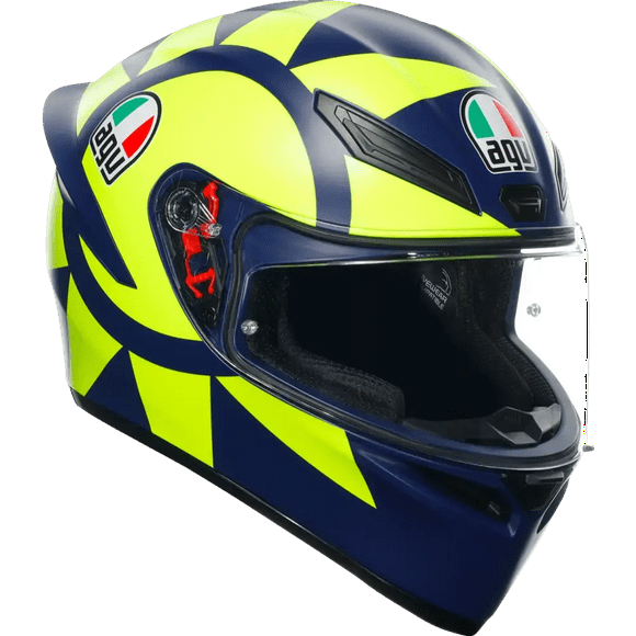 AGV K1 S Soleluna 2018 Blue and Yellow Helmet | S-2XL