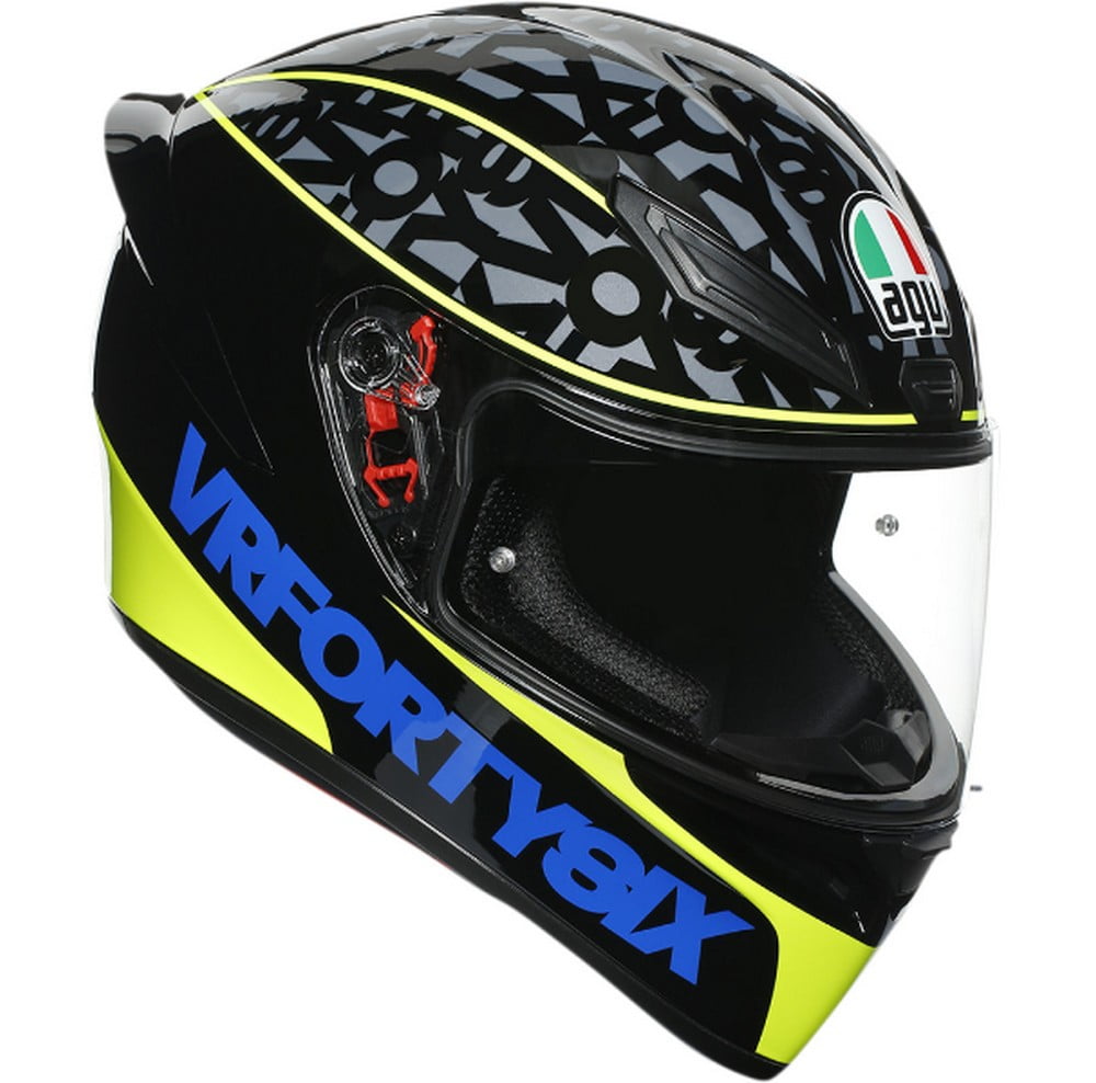 Hvordan Melbourne Penge gummi AGV K1 Valentino Rossi Speed 46 Motorcycle Helmet Black/Blue/Yellow XL -  Walmart.com