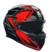 AGV K3 Compound Motorcycle Helmet Black/Red LG