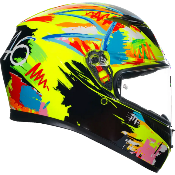 AGV K3 Valentino Rossi Winter Test 2019 Motorcycle Helmet Yellow XXL