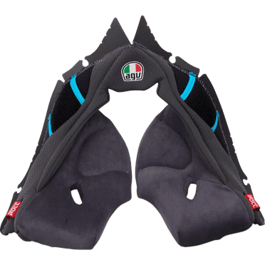 AGV Pista GP RR Helmet Cheek Pads Gray/Cyan LG
