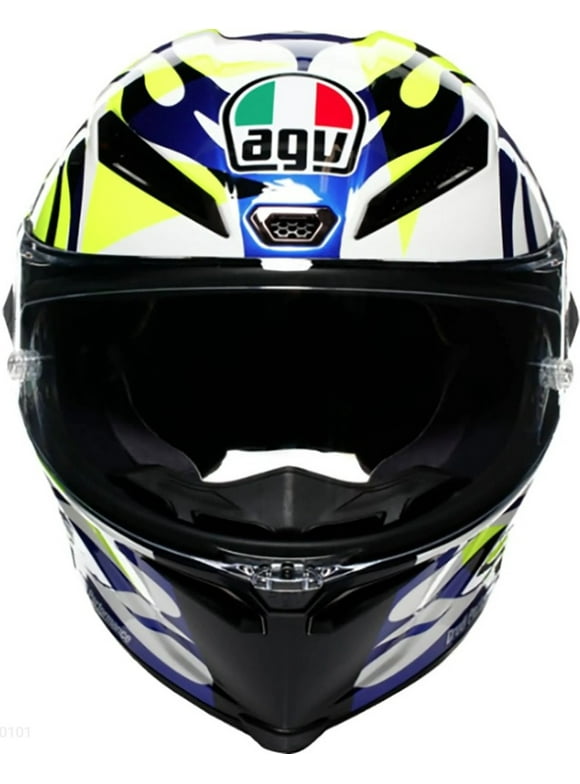 Pista GP RR Valentino Rossi Soleluna 2023 Motorcycle Helmet Hi-Viz MD