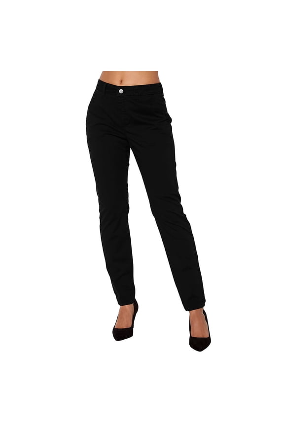 Business Casual Pants for Women Skinny Button Down Chino Trousers Office Work Leggings