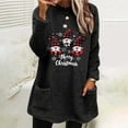 thumbnail image 1 of AGWOLF Christmas Plush Sweatshirts for Women Funny Gnomes Print Xmas Tops Warm Fleece Long Sleeve Shirts Fuzzy Holiday Festival Sweaters, 1 of 4