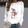 thumbnail image 1 of AGWOLF Christmas Sweatshirt for Women Funny Snowman Graphic Ugly Shirts Loose Crewneck Long Sleeve Xmas Holiday Tops, 1 of 4
