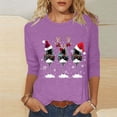 thumbnail image 1 of AGWOLF Crewneck Sweatshirts for Women Ugly Christmas Plus Size Long Sleeve Shirts Red Wine Glass Graphic Xmas Pullover, 1 of 5