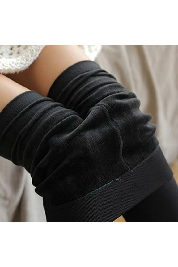 Fleece Legging for Women Winter Thermal High Waist Compression Stockings Breathable Yoga Pants