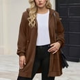 thumbnail image 1 of AGWOLF Full Zip Up Sweatshirts for Women Oversized Cradient Hooded Jacket Coat Tredy Cardigan Long Sleeve Tops with Pocket, 1 of 8