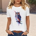 thumbnail image 1 of AGWOLF Funny T Shirts for Women Short Sleeve Animal Graphic Tees Summer Casual Crewneck Shirt T Shirts for Women, 1 of 6