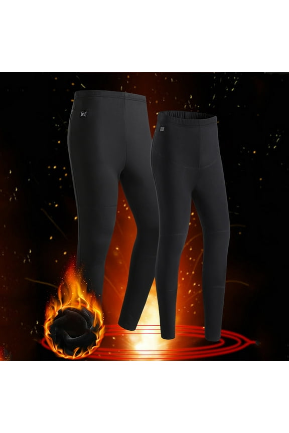 Heated Pants for Women Fleece Thermal Underwear Pants Warm Outdoor Hunting Hiking Johns Trousers