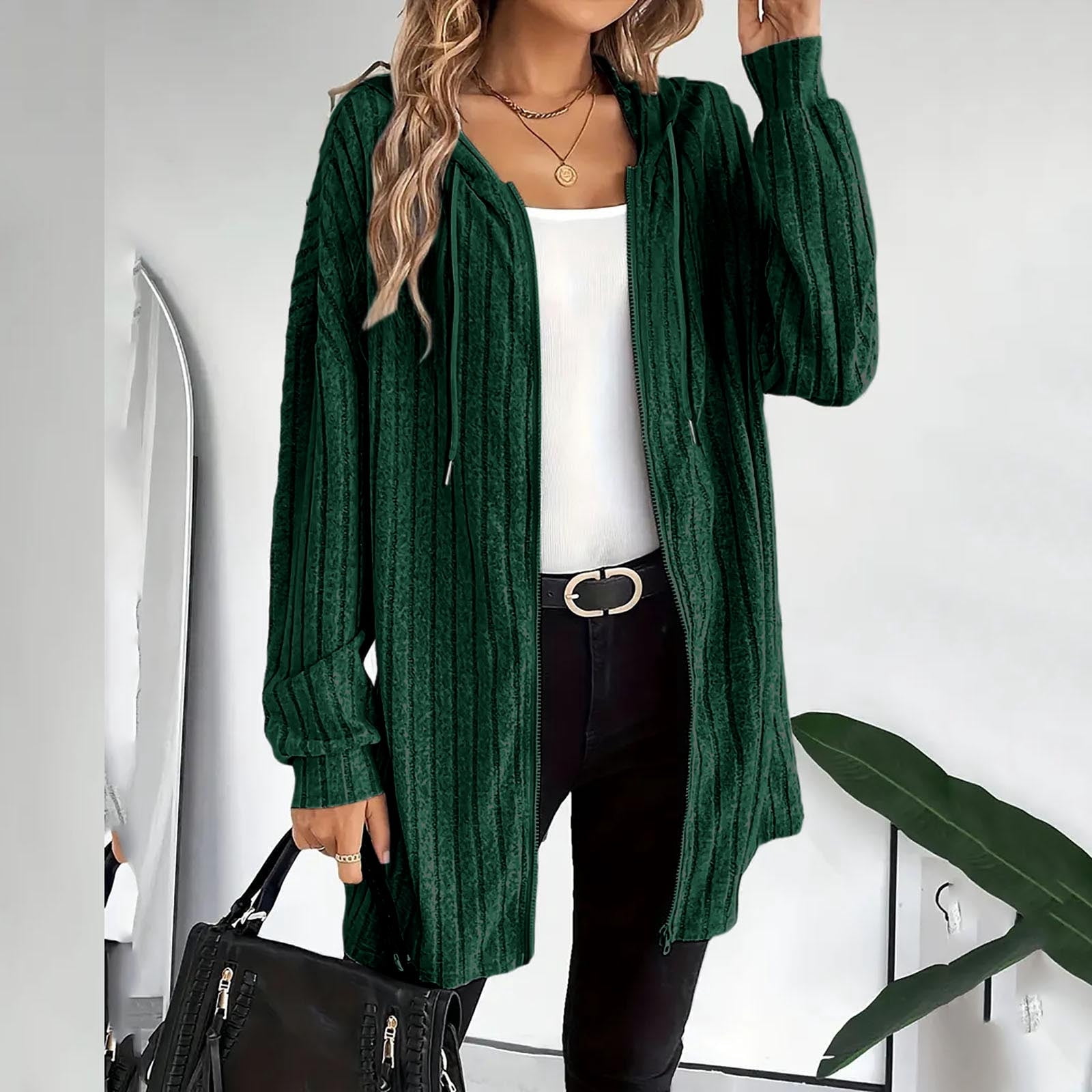 Bijgesneden Hoodie met Rits Grijs Zip Up Hoodie Dames Mode Comfortabele Print Losse Basic Rits Hooded Sweater Jas Womens Winter Truien Winter Truien Vrouwen Truien Vrouwen Truien Turtle Neck Truien