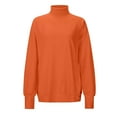 thumbnail image 1 of AGWOLF Oversized Sweatshirts for Women Comfy Mock Neck Long Sleeve Pullover Loose Plain Basic Lightweight Tunic Tops Fall Winter Fashion Tops, 1 of 3
