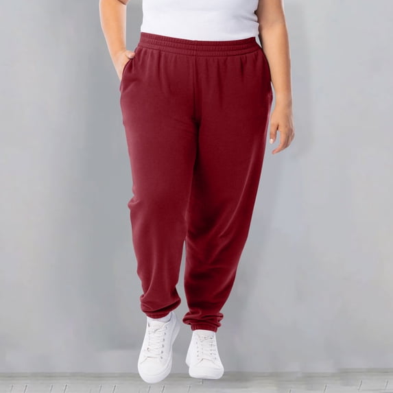 AGWOLF Plus Size Sweatpants for Women Workout Active High Waist Joggers Pants Running Wide Leg Baggy Lounge Trousers with Pockets
