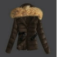 thumbnail image 1 of AGWOLF Quilted Jackets for Women Thermal Shaggy Hood Zip Up Puffer Jackets Parka Casual Long Sleeve Puffy Coats Winter Warm Outdoor Outwear, 1 of 8