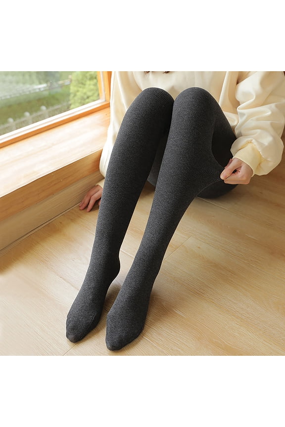 Winter Tights for Women Warm Fleece Lined Footed Stockings Leggings Thick High Waist Pantyhose