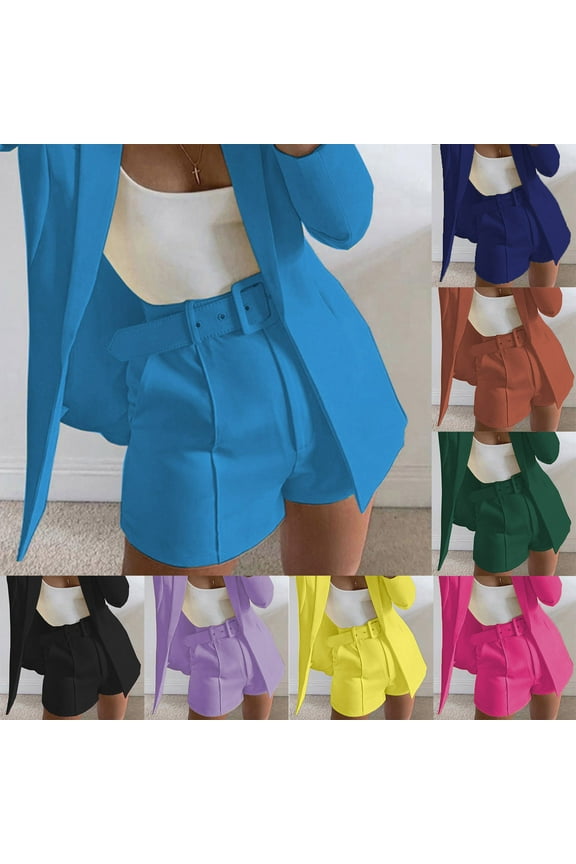 Women's Dress Shorts Business Casual Loose Fit Suit Short Pants 2025 Summer High Waisted Office Shorts with Pockets
