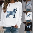 thumbnail image 1 of AGWOLF Womens Animal Printed Sweatshirts Long Sleeve Crewneck Shirts Retro Graphic Pullover Summer Spring Tops for Women, 1 of 6