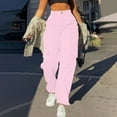 thumbnail image 1 of AGWOLF Womens Cargo Pants Baggy High Waist Hiking Streetwear Pant Quick Dry Wide Leg Y2K Trousers with Muti-Pockets, 1 of 6