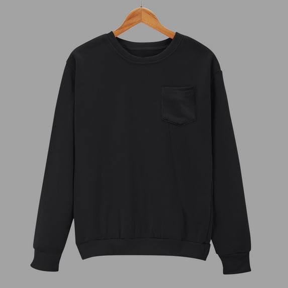 AGWOLF Womens Crewneck Sweatshirts Casual Long Sleeve Tops Comfy Solid Pullover Loose Fit Y2K Clothes