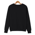 thumbnail image 1 of AGWOLF Womens Oversized Sweatshirts Business Crewneck Long Sleeve Pullover Causal Solid Basic Tops, 1 of 5