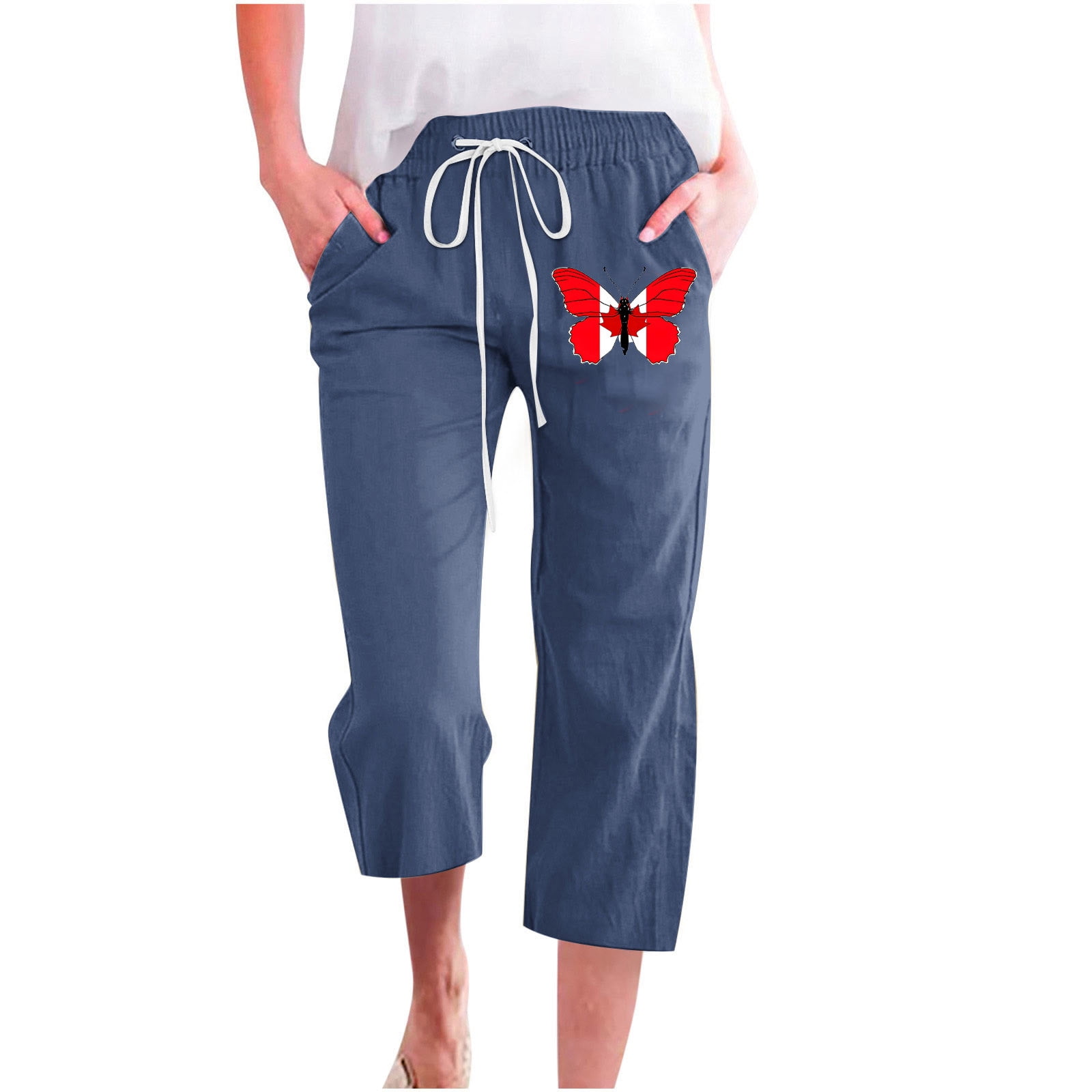 KOCTHOMY Women's Relaxed Fit Cargo Pants - Hiking & Work Pants With 8 Zipper Pockets (No Belt Needed)