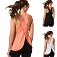 thumbnail image 1 of AGWOLF Workout Tank Tops for Women Seamless Flowy Racerback Top Loose Fit Sleeveless Yoga Shirts Running Gym Clothes Pink L, 1 of 3