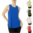 thumbnail image 1 of AGWOLF Workout Tops for Women Racerback Tank Athletic Sleeveless Top Running Tennis Shirt Loose Fit Sports Gym Exercise Yoga Cami White M, 1 of 7