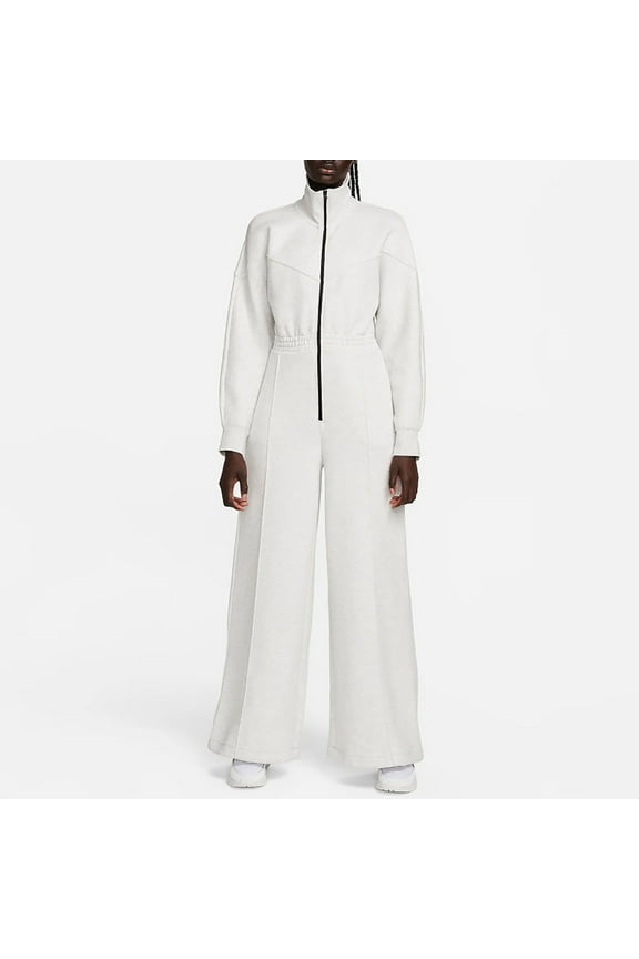 Zip Up Jumpsuit for Women Comfy Lapel Long Sleeve Wide Leg Rompers Casual Tracksuit Sets