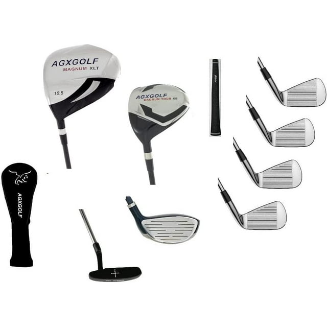 AGXGOLF Mens Left Hand Tour EX Golf Set w/ 460cc Driver, Woods, Irons